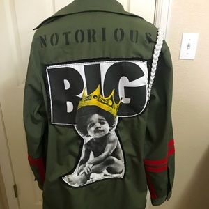 Custom military Notorious BIG jacket.